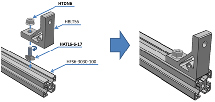 後入れボルト・フランジ付ナットを利用