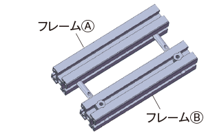 パラレルジョイント フレームAとフレームB