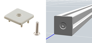 フレームキャップボルト止めタイプ