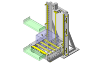No.000441 コンベヤ昇降ターン機構