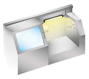 粉塵や水が舞う環境下で